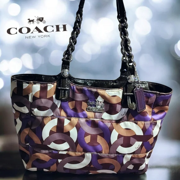 Coach Sateen Handbag - Picture 1 of 10